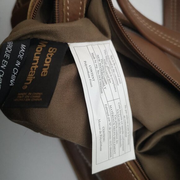 Stone Mountain Ladies Dark Brown Genuine Leather Wide Strap Crossbody / Shoulder - Picture 10 of 14